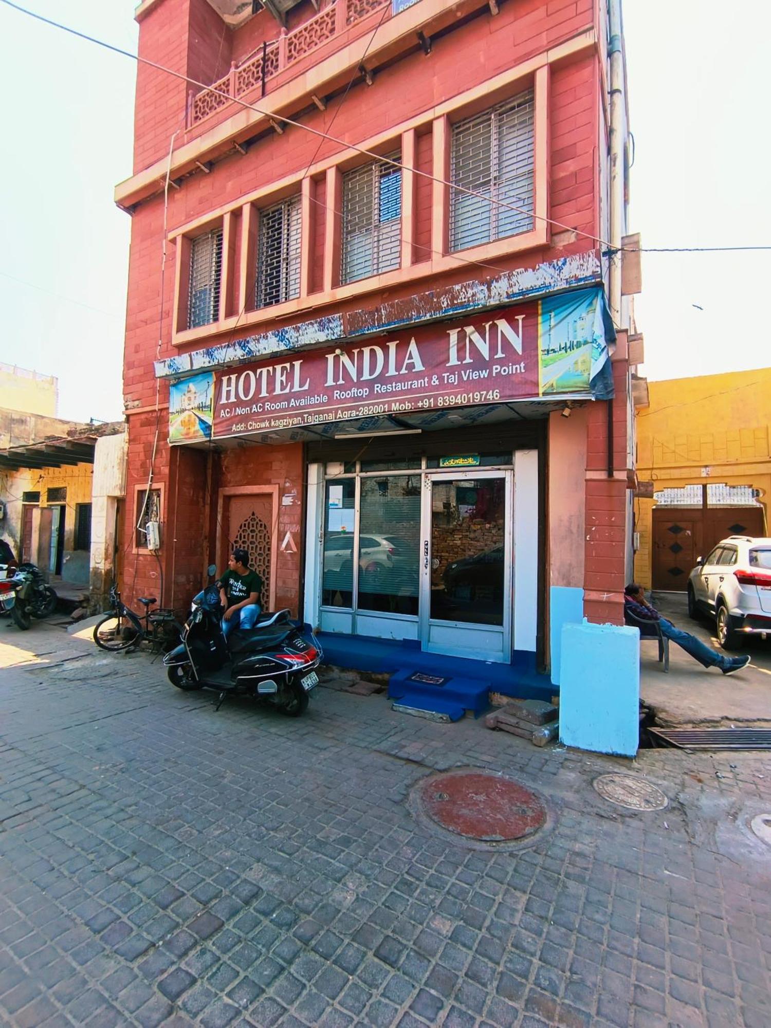 Hotel India Inn Walking Distance From Taj Mahal-- Rooftop Taj Mahal View Agra  Exteriér fotografie