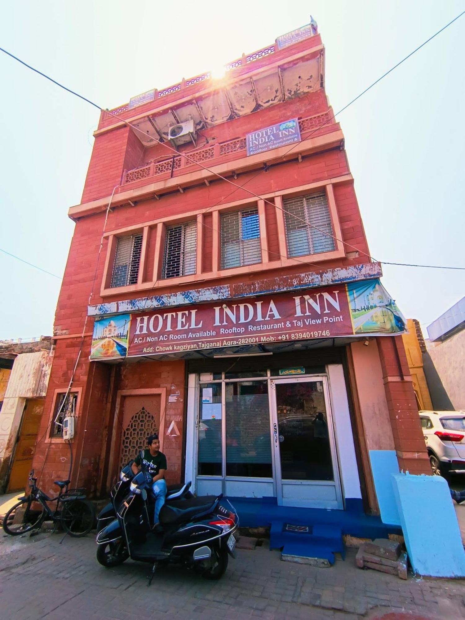 Hotel India Inn Walking Distance From Taj Mahal-- Rooftop Taj Mahal View Agra  Exteriér fotografie