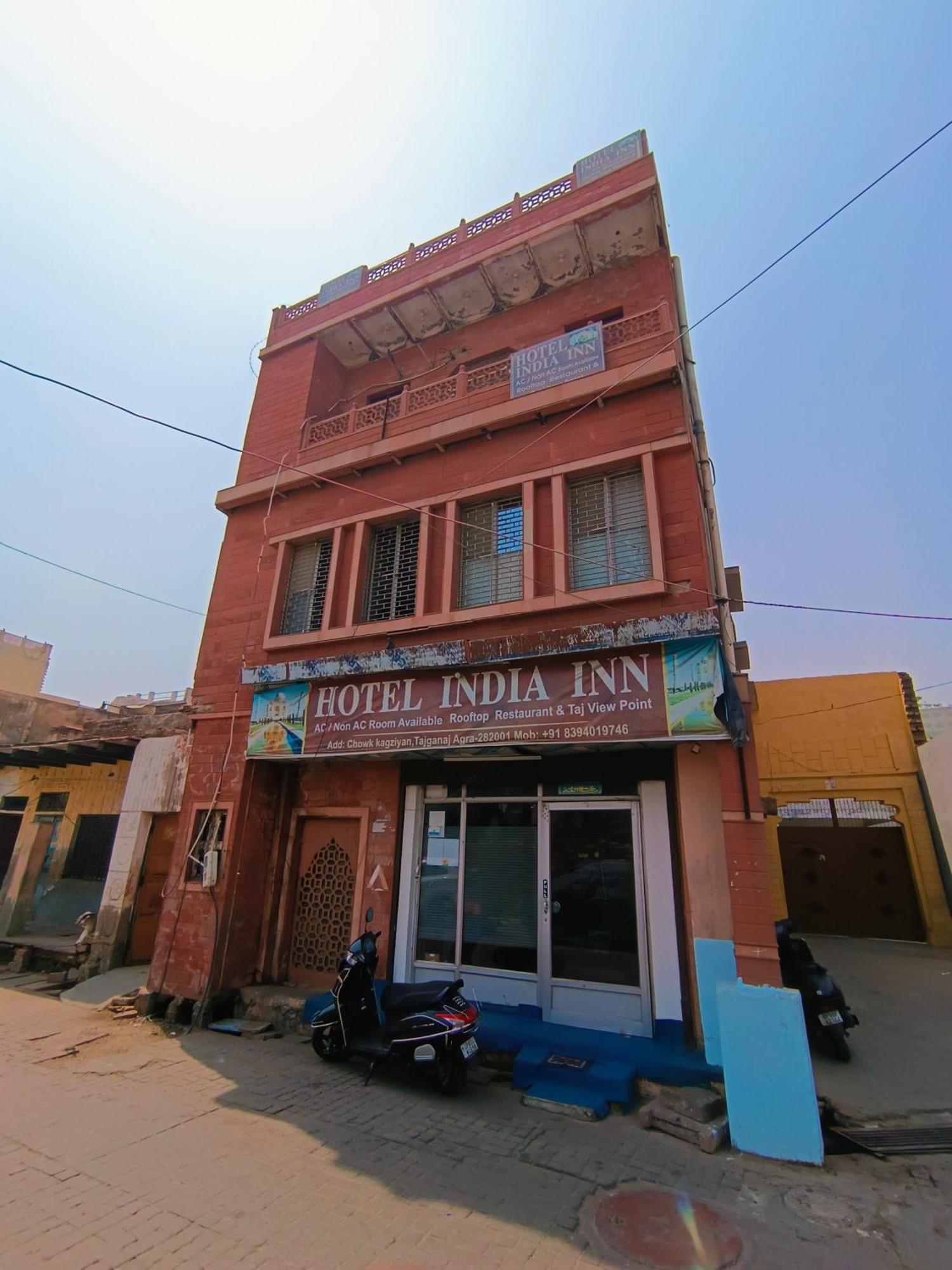 Hotel India Inn Walking Distance From Taj Mahal-- Rooftop Taj Mahal View Agra  Exteriér fotografie